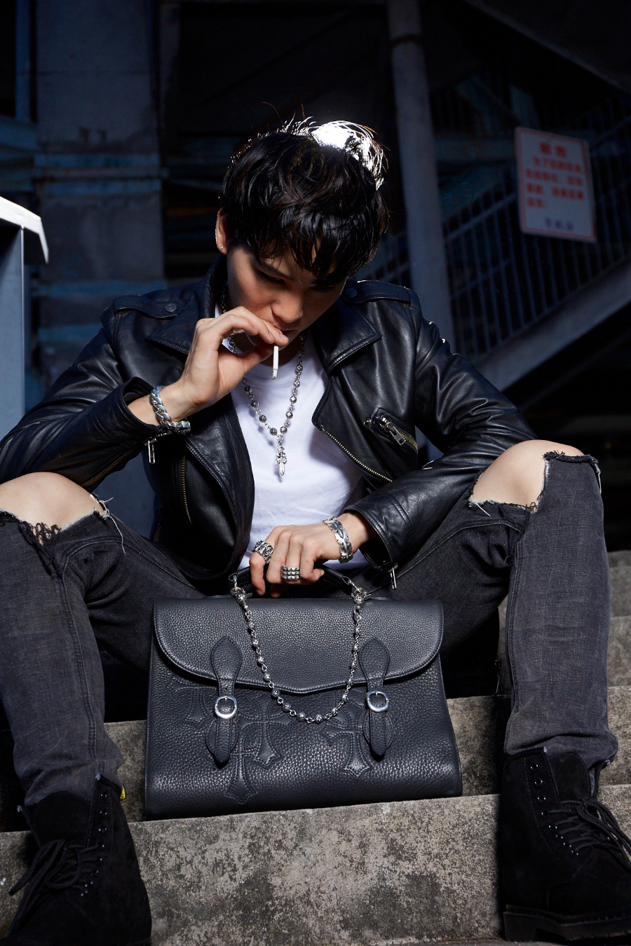 Chrome Hearts Double Dagger Briefcase 크롬하츠 더블 대거 브리프케이스 6