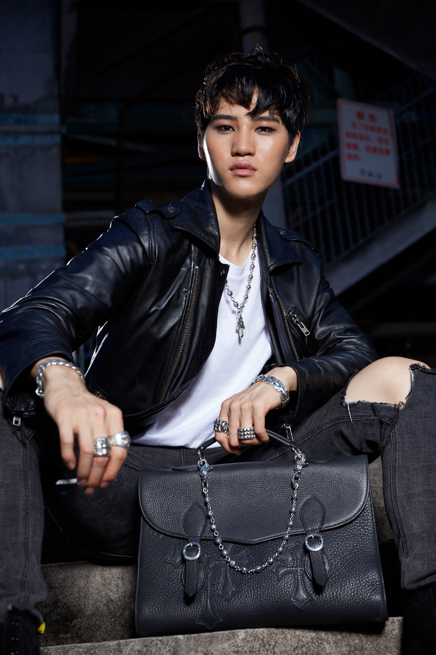 Chrome Hearts Double Dagger Briefcase 크롬하츠 더블 대거 브리프케이스 7