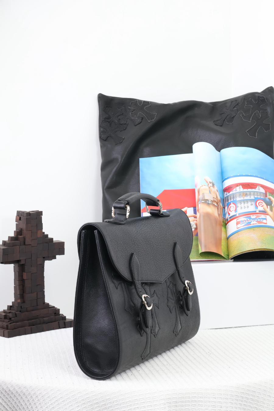 Chrome Hearts Double Dagger Briefcase 크롬하츠 더블 대거 브리프케이스 12