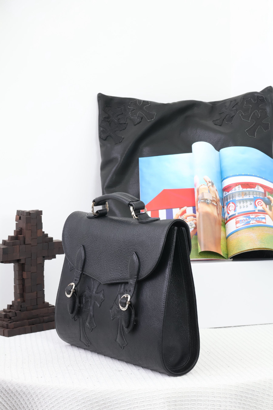 Chrome Hearts Double Dagger Briefcase 크롬하츠 더블 대거 브리프케이스 13