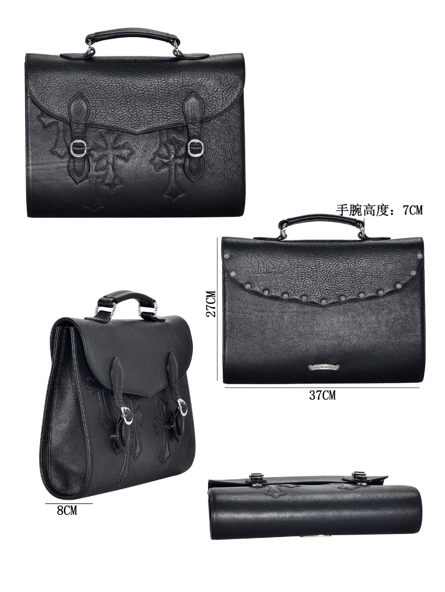 Chrome Hearts Double Dagger Briefcase 크롬하츠 더블 대거 브리프케이스 19