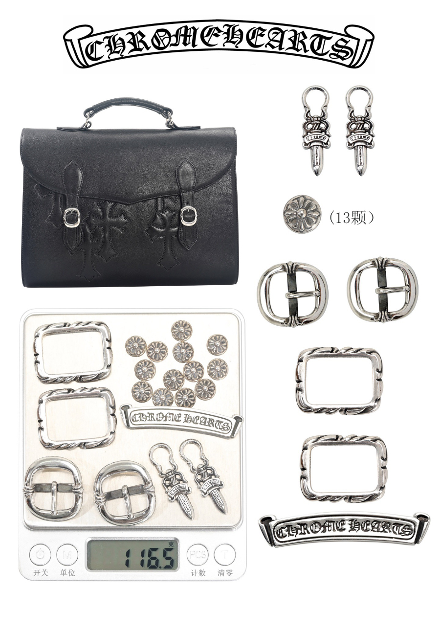 Chrome Hearts Double Dagger Briefcase 크롬하츠 더블 대거 브리프케이스 20