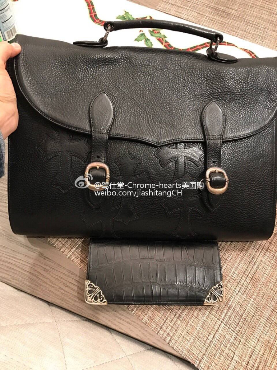 Chrome Hearts Double Dagger Briefcase 크롬하츠 더블 대거 브리프케이스 30