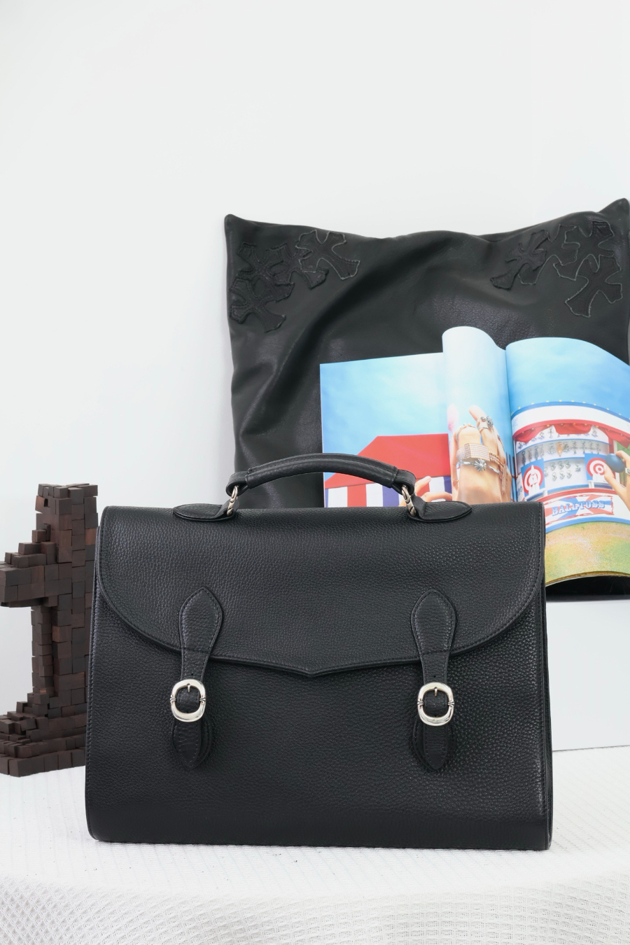 Chrome Hearts Double Buckle Briefcase 크롬하츠 더블 버클 브리프케이스 11