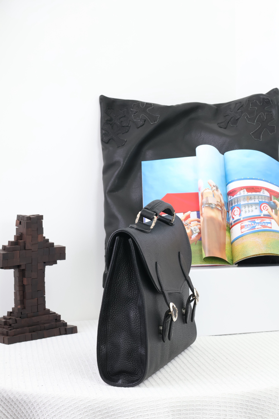 Chrome Hearts Double Buckle Briefcase 크롬하츠 더블 버클 브리프케이스 13