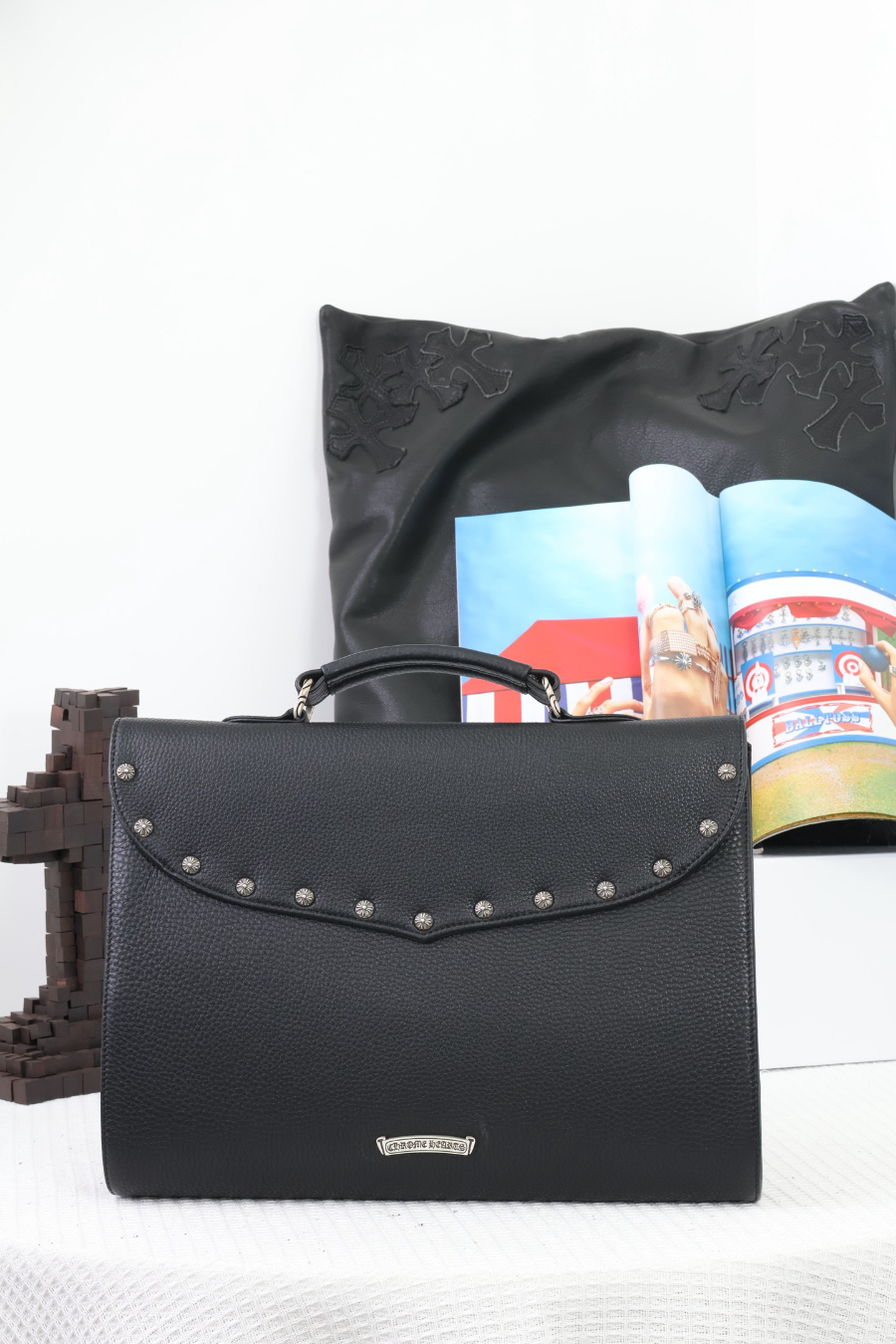 Chrome Hearts Double Buckle Briefcase 크롬하츠 더블 버클 브리프케이스 14