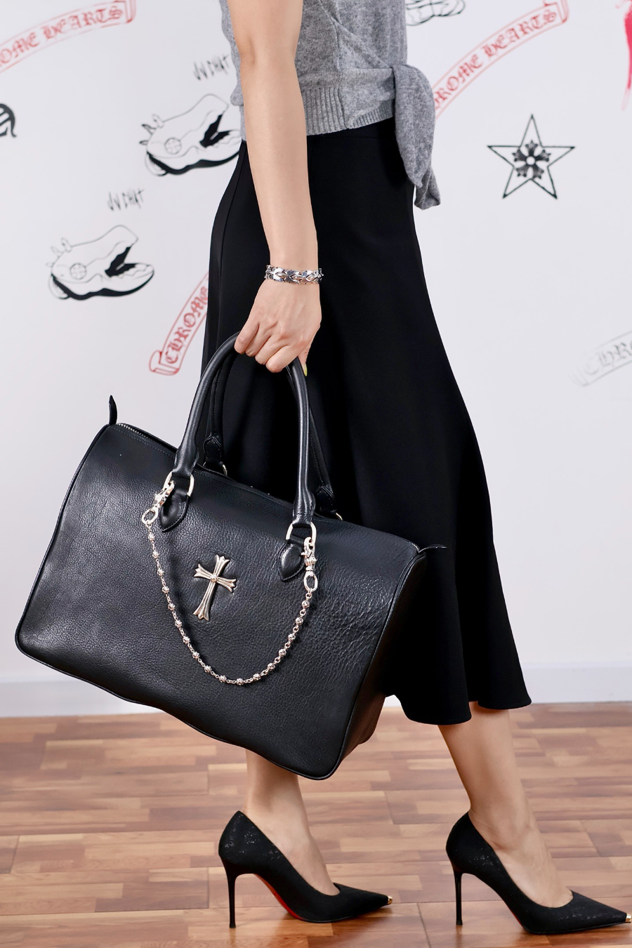 Chrome Hearts Zipper Cross Travel Bag 크롬하츠 십자가 지퍼 트래블 백 2