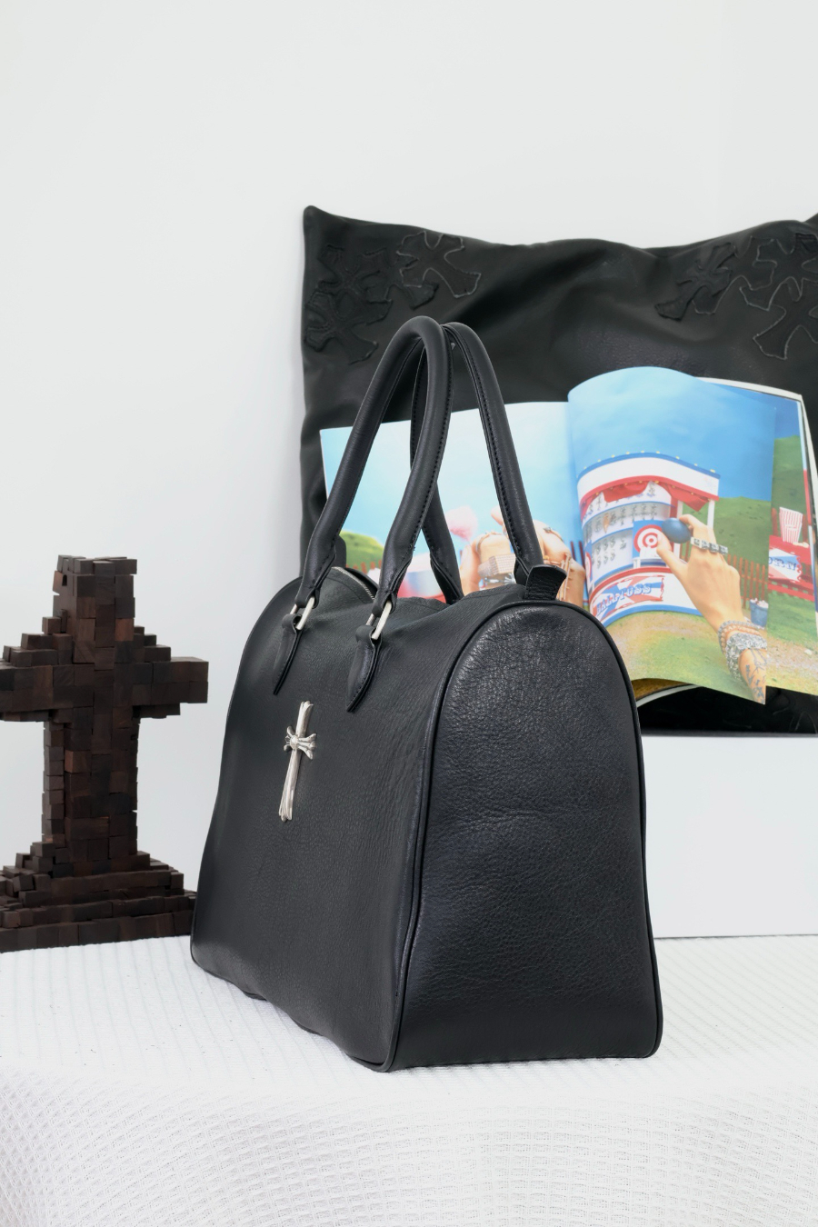 Chrome Hearts Zipper Cross Travel Bag 크롬하츠 십자가 지퍼 트래블 백 6