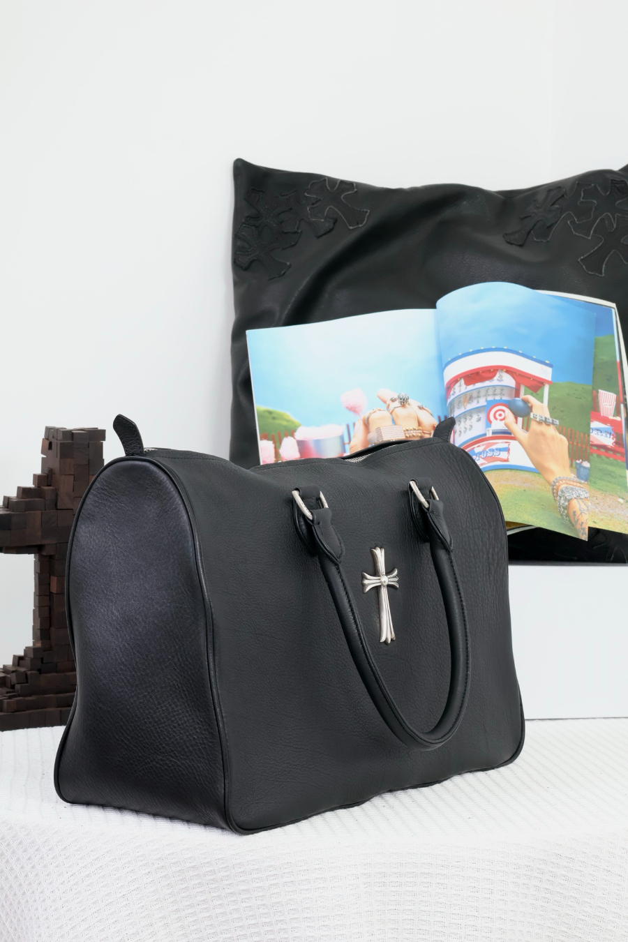 Chrome Hearts Zipper Cross Travel Bag 크롬하츠 십자가 지퍼 트래블 백 11