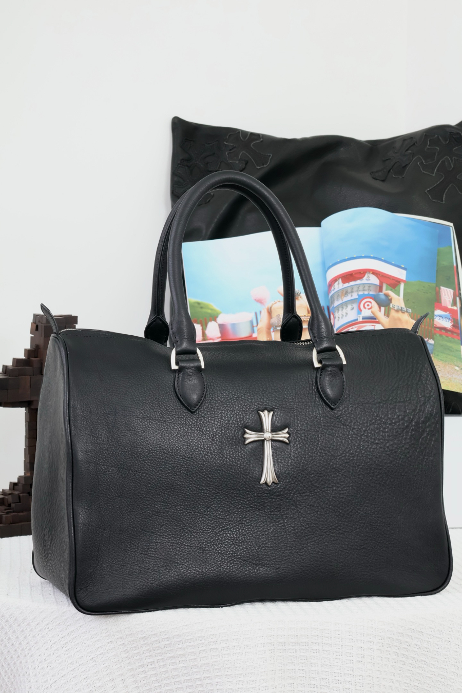 Chrome Hearts Zipper Cross Travel Bag 크롬하츠 십자가 지퍼 트래블 백 12