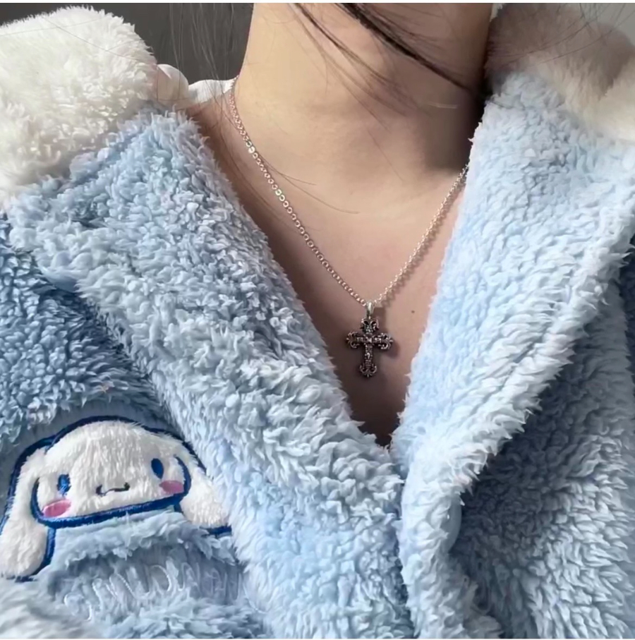 Chrome Hearts Mini Cross Fleur Pendant 크롬하츠 미니 크로스 플뢰르 펜던트 13