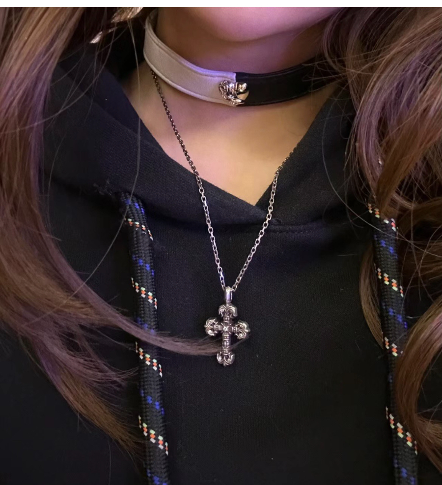 Chrome Hearts Mini Cross Fleur Pendant 크롬하츠 미니 크로스 플뢰르 펜던트 16