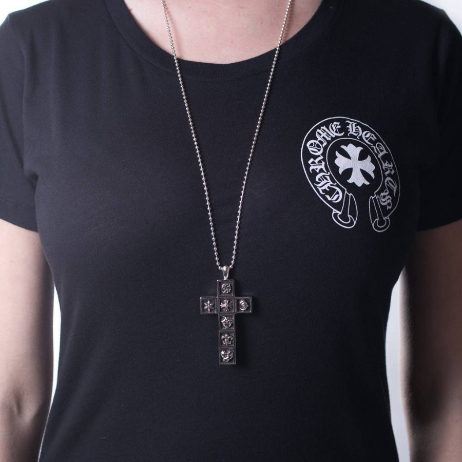 Chrome Hearts Multi Icon Cross Pendant 크롬하츠 멀티 아이콘 크로스 펜던트 6
