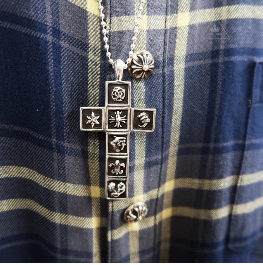 Chrome Hearts Multi Icon Cross Pendant 크롬하츠 멀티 아이콘 크로스 펜던트 7
