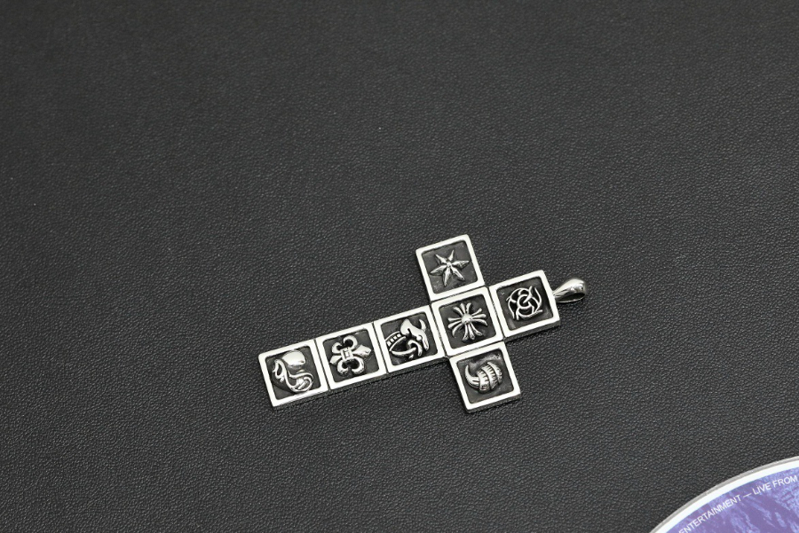 Chrome Hearts Multi Icon Cross Pendant 크롬하츠 멀티 아이콘 크로스 펜던트 14