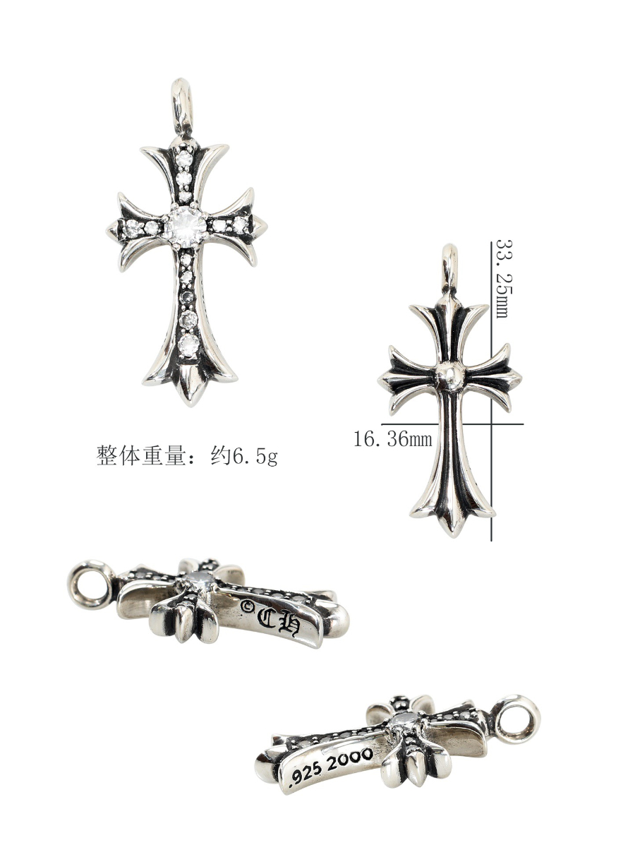 Chrome Hearts Diamond Cross Pendant 크롬하츠 다이아 크로스 펜던트 9