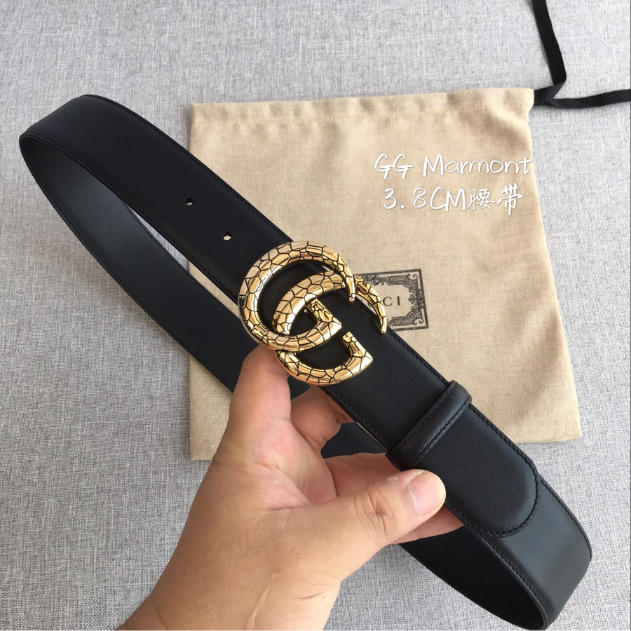 GUCCI Double G Leather Belt 구찌 더블 G 가죽 벨트 38mm 1