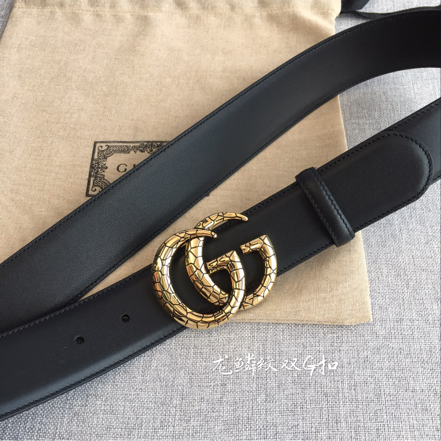 GUCCI Double G Leather Belt 구찌 더블 G 가죽 벨트 38mm 3