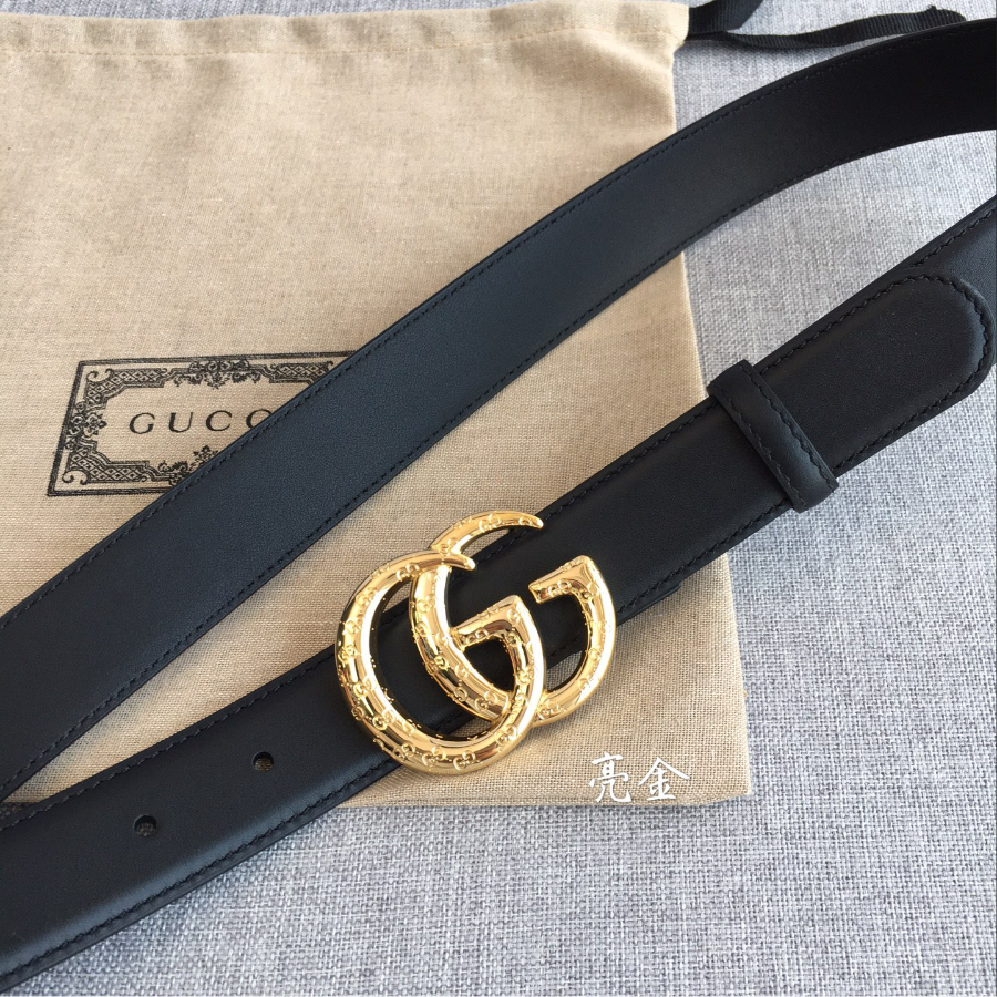 GUCCI Double G Leather Belt 30mm 구찌 더블 G 블랙가죽 벨트 30mm 실버버클 3