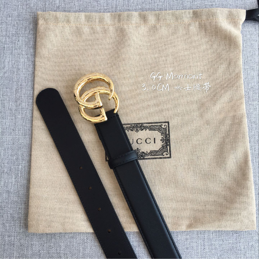 GUCCI Double G Leather Belt 30mm 구찌 더블 G 블랙가죽 벨트 30mm 실버버클 5