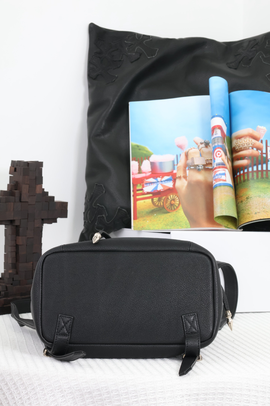 Chrome Hearts Leather Backpack Mini 크롬하츠 레더 미니 백팩 5