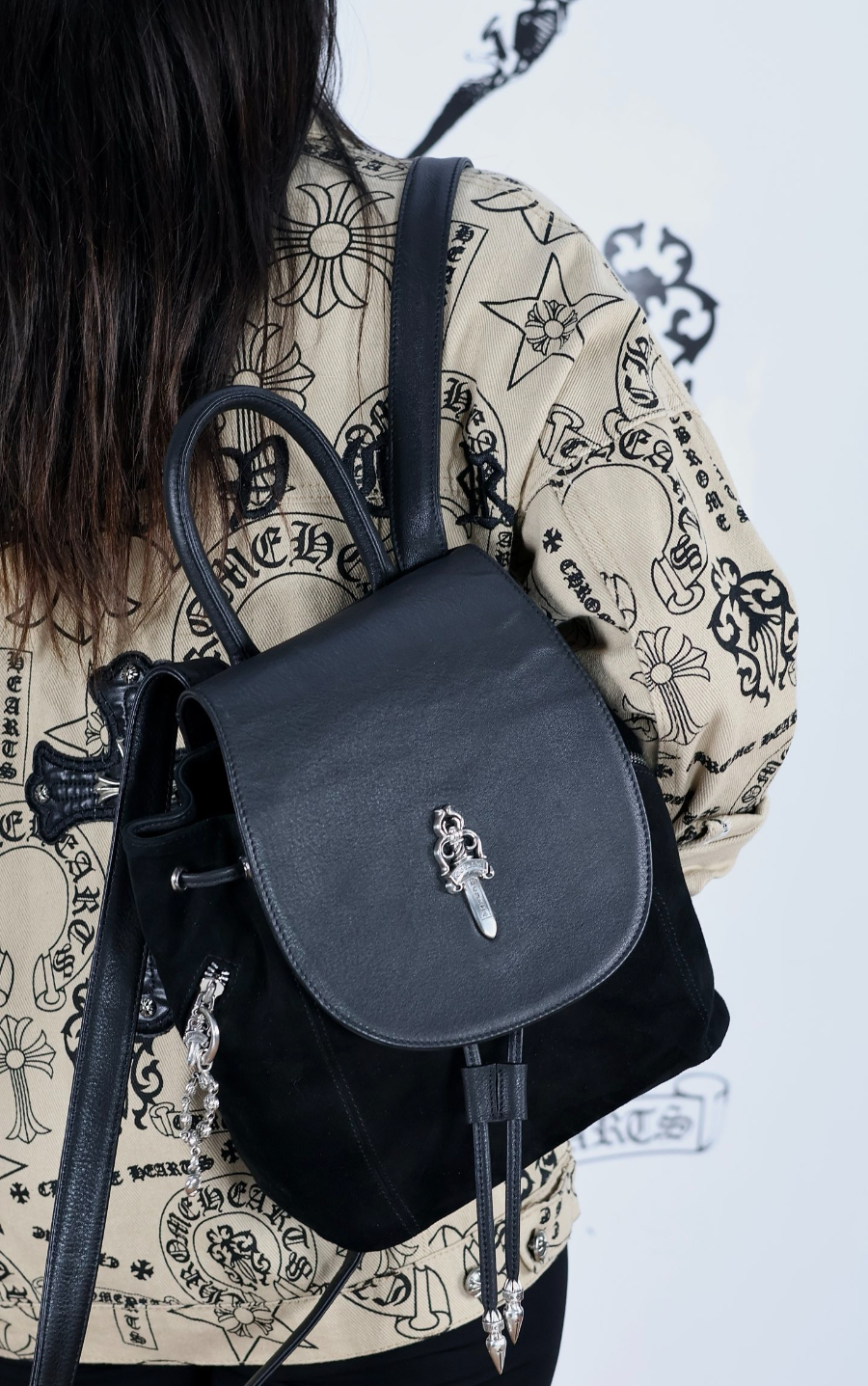 Chrome Hearts Dagger Leather Mini Backpack 크롬하츠 대거 레더 미니 백팩 1