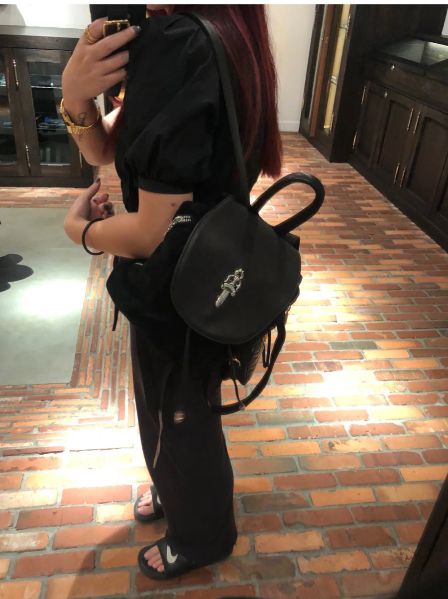 Chrome Hearts Dagger Leather Mini Backpack 크롬하츠 대거 레더 미니 백팩 2