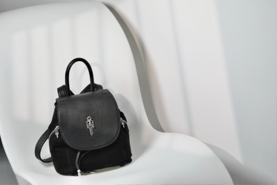 Chrome Hearts Dagger Leather Mini Backpack 크롬하츠 대거 레더 미니 백팩 7