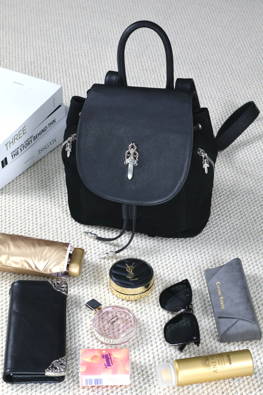 Chrome Hearts Dagger Leather Mini Backpack 크롬하츠 대거 레더 미니 백팩 9