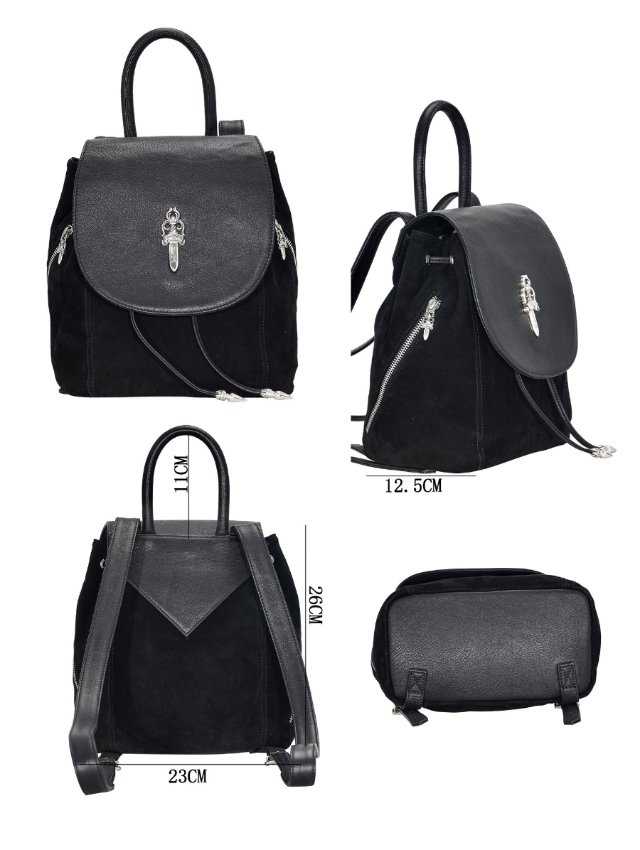 Chrome Hearts Dagger Leather Mini Backpack 크롬하츠 대거 레더 미니 백팩 18