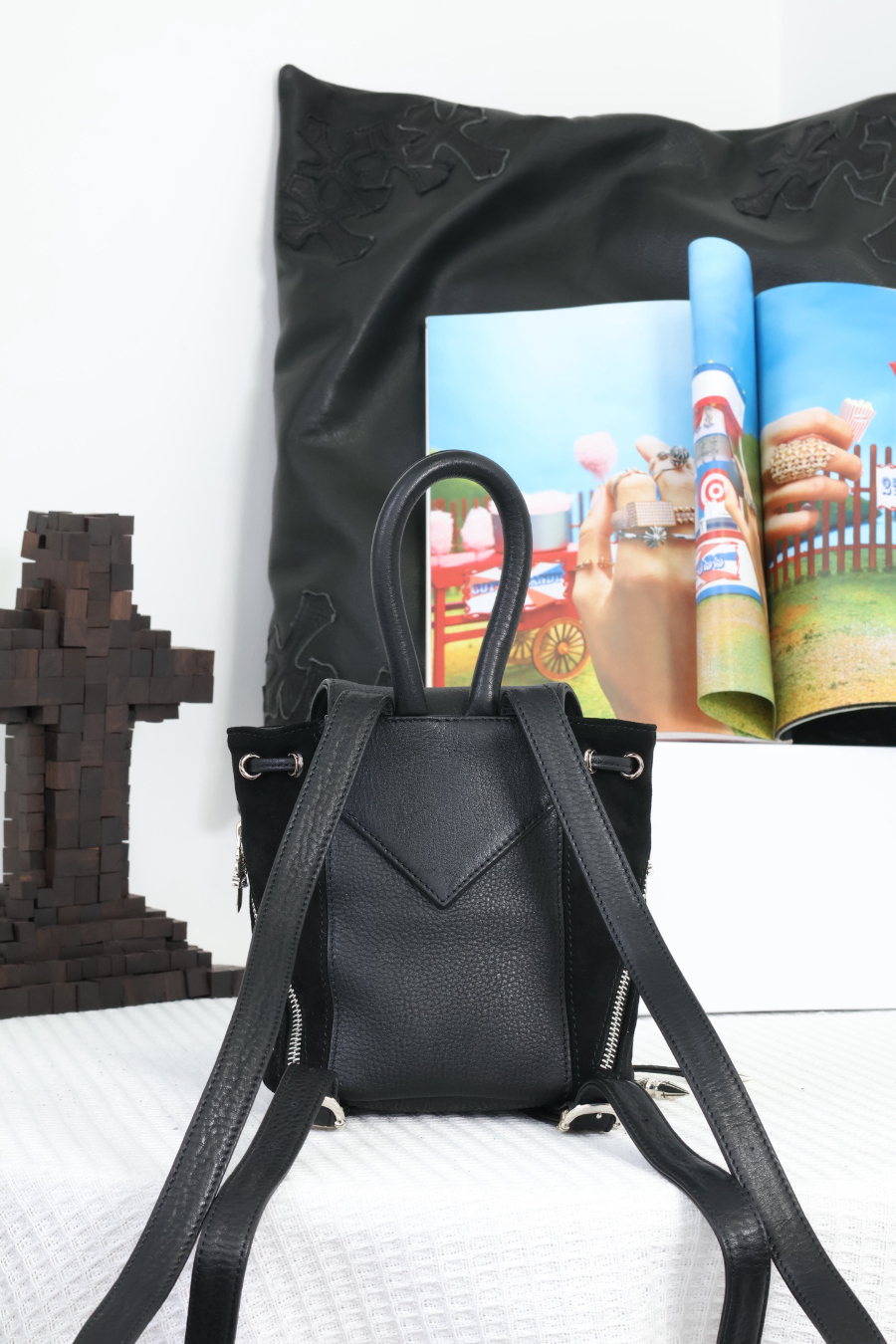 Chrome Hearts Mini Dagger Leather Backpack 크롬하츠 미니 대거 레더 백팩 11