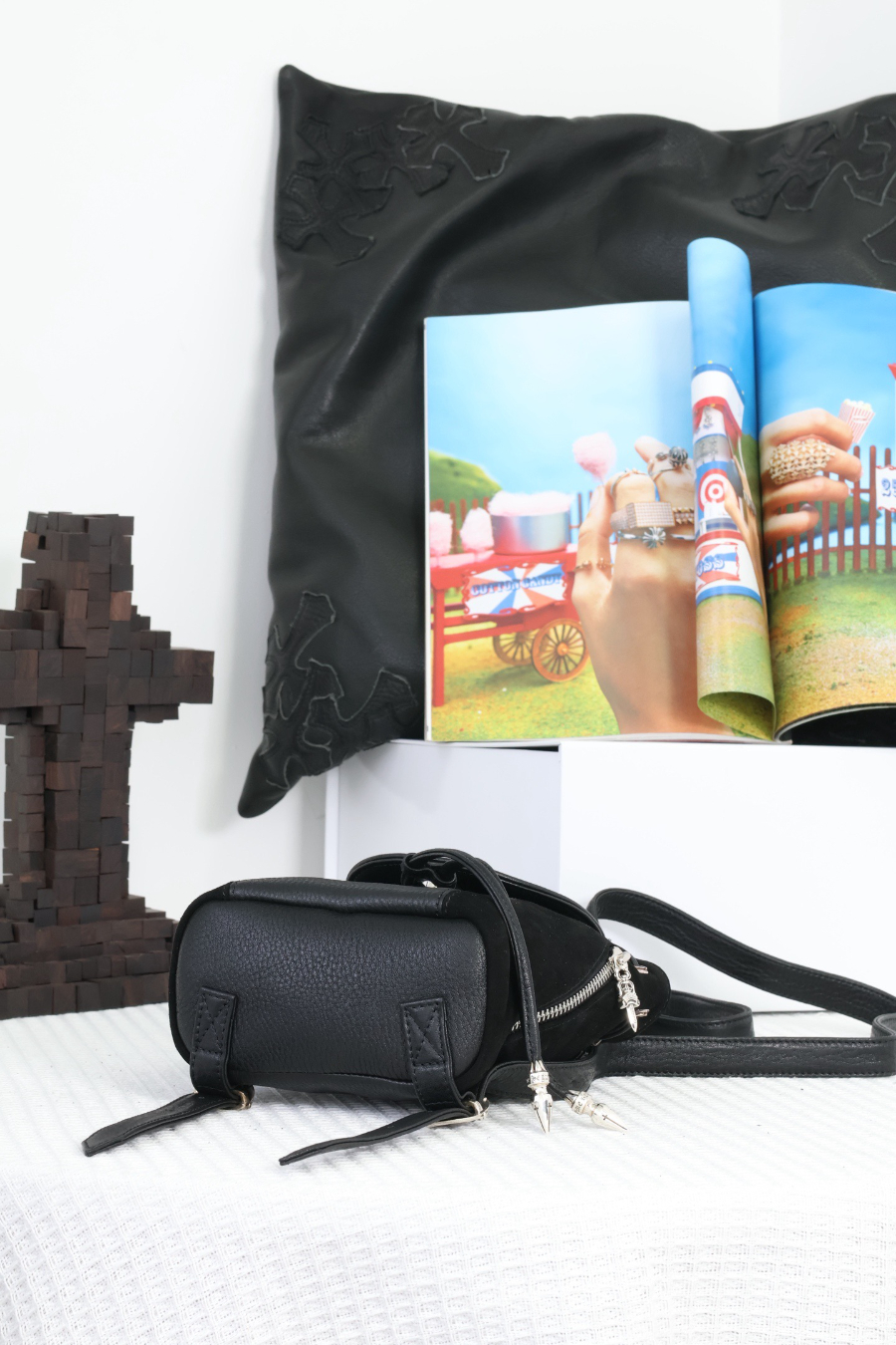 Chrome Hearts Mini Dagger Leather Backpack 크롬하츠 미니 대거 레더 백팩 12