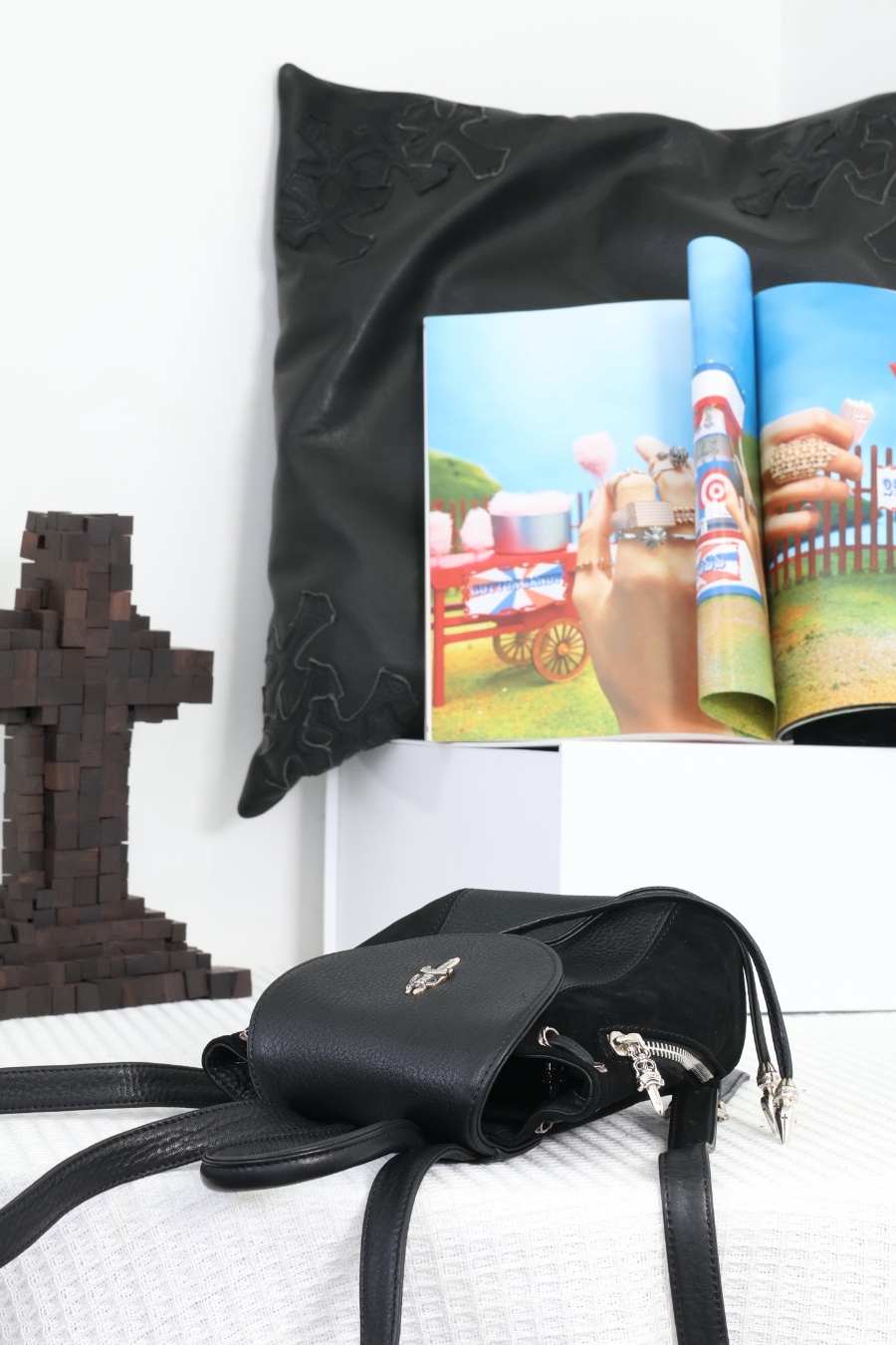 Chrome Hearts Mini Dagger Leather Backpack 크롬하츠 미니 대거 레더 백팩 13