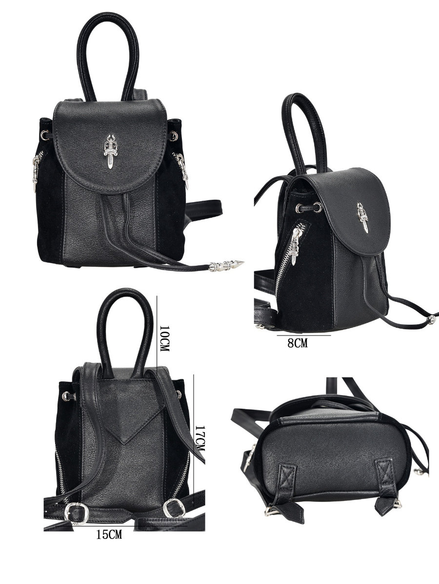 Chrome Hearts Mini Dagger Leather Backpack 크롬하츠 미니 대거 레더 백팩 15