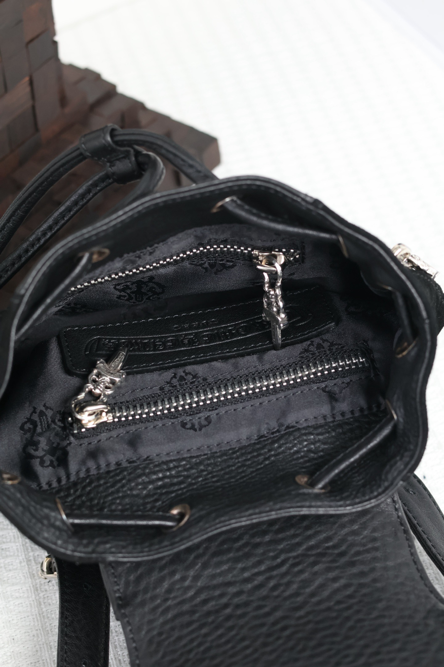 Chrome Hearts Mini Dagger Leather Backpack 크롬하츠 미니 대거 레더 백팩 24