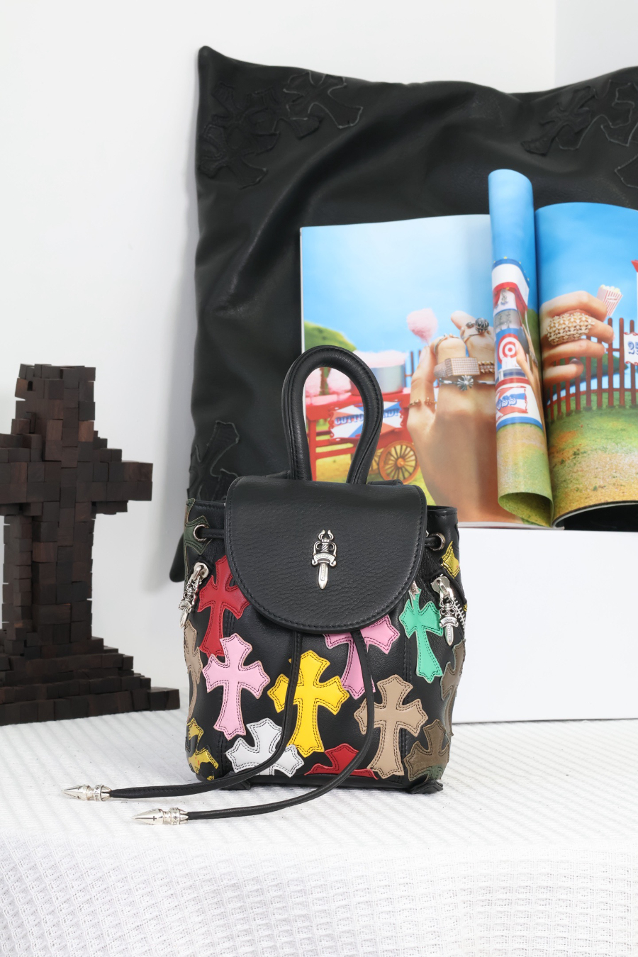 Chrome Hearts Mini Backpack 크롬하츠 컬러 크로스 미니 백팩 8