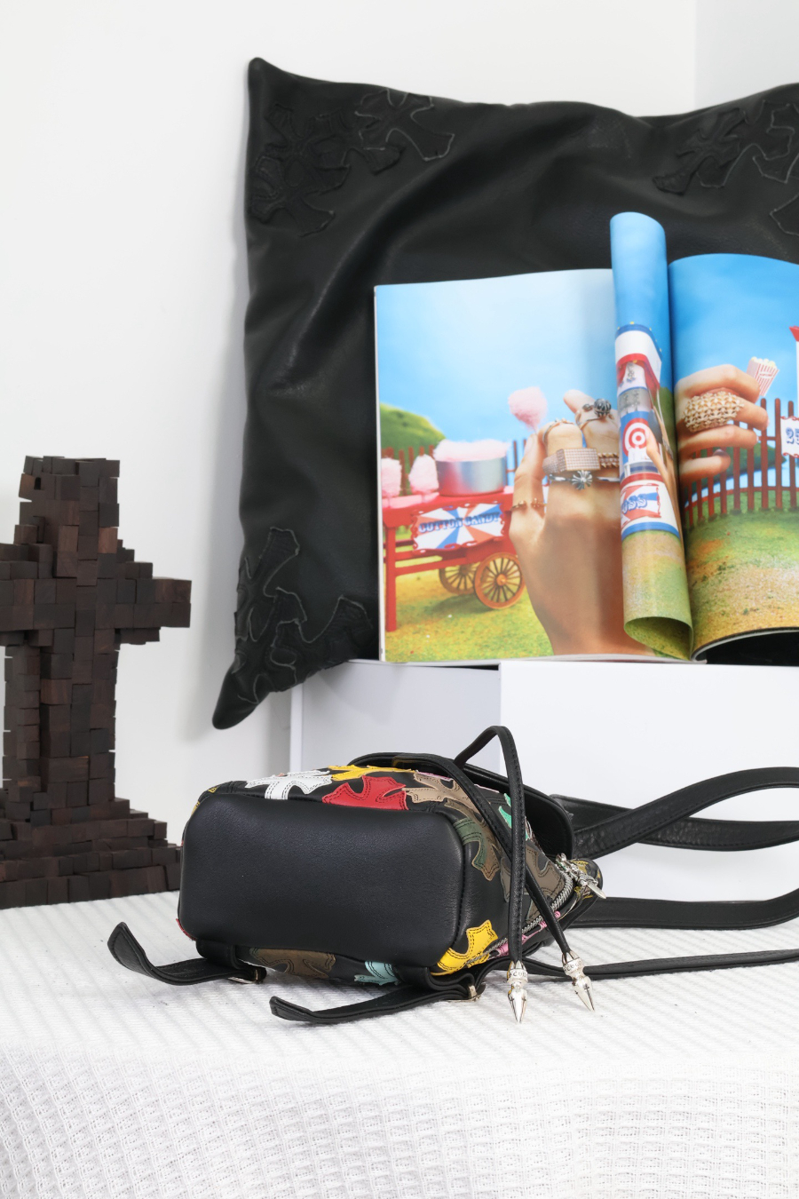 Chrome Hearts Mini Backpack 크롬하츠 컬러 크로스 미니 백팩 12