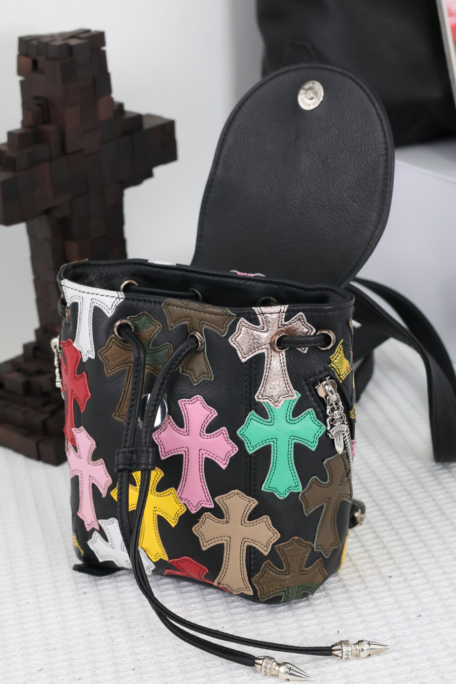 Chrome Hearts Mini Backpack 크롬하츠 컬러 크로스 미니 백팩 14