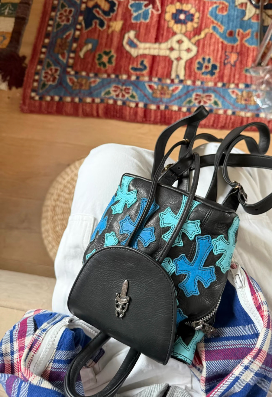 Chrome Hearts Mini Backpack 크롬하츠 컬러 크로스 미니 백팩 블루 6