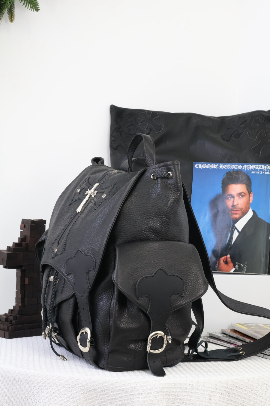 Chrome Hearts Backpack Cross 크롬하츠 백팩 크로스 라지 11