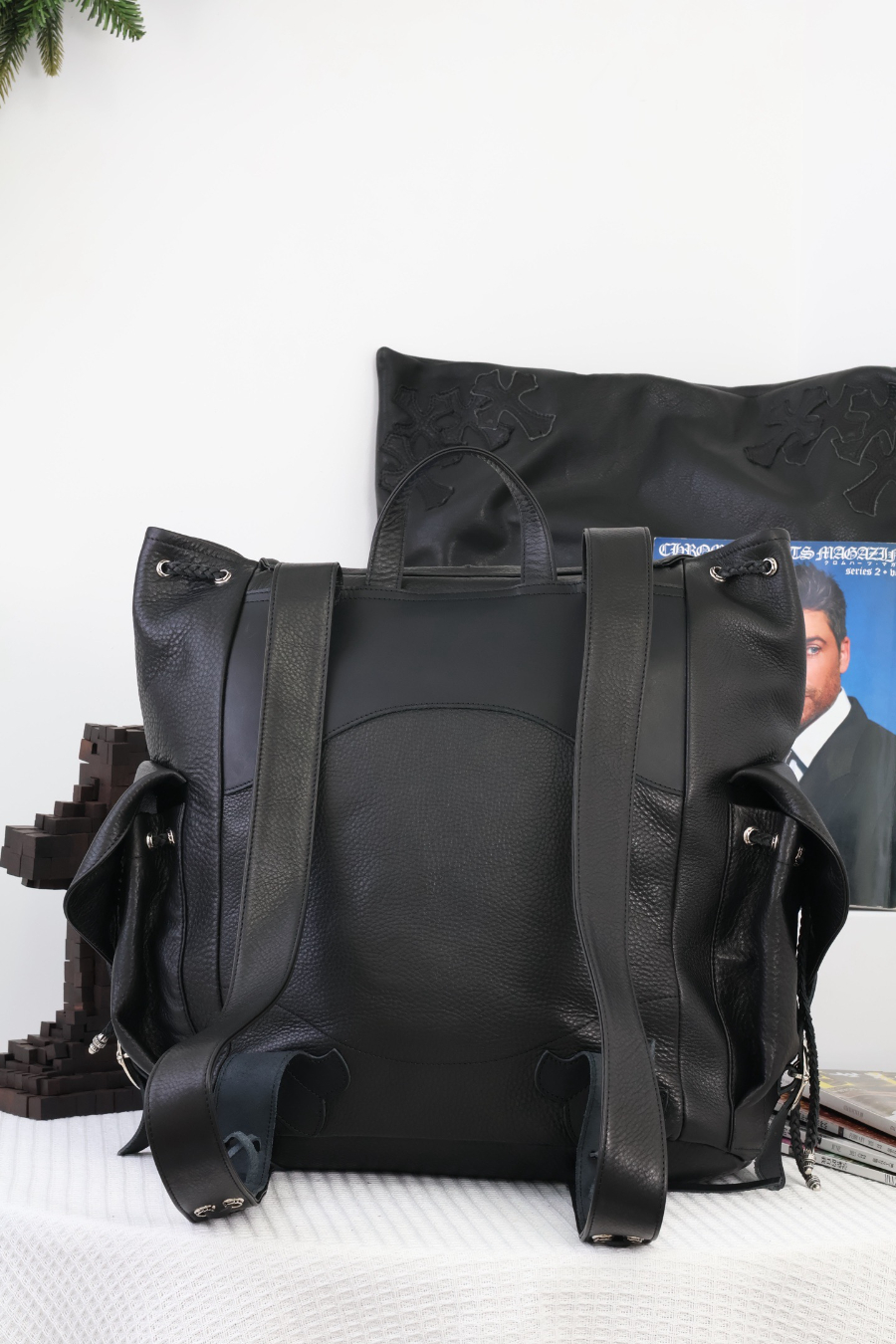 Chrome Hearts Backpack Cross 크롬하츠 백팩 크로스 라지 13