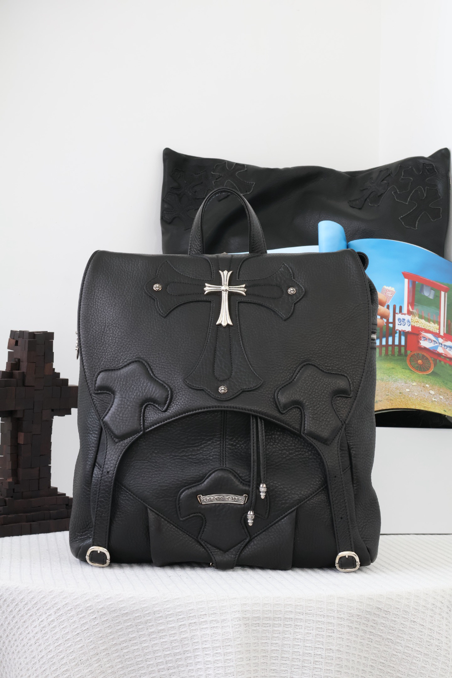 Chrome Hearts Classical Cross Backpack 크롬하츠 클래식 크로스 백팩 8