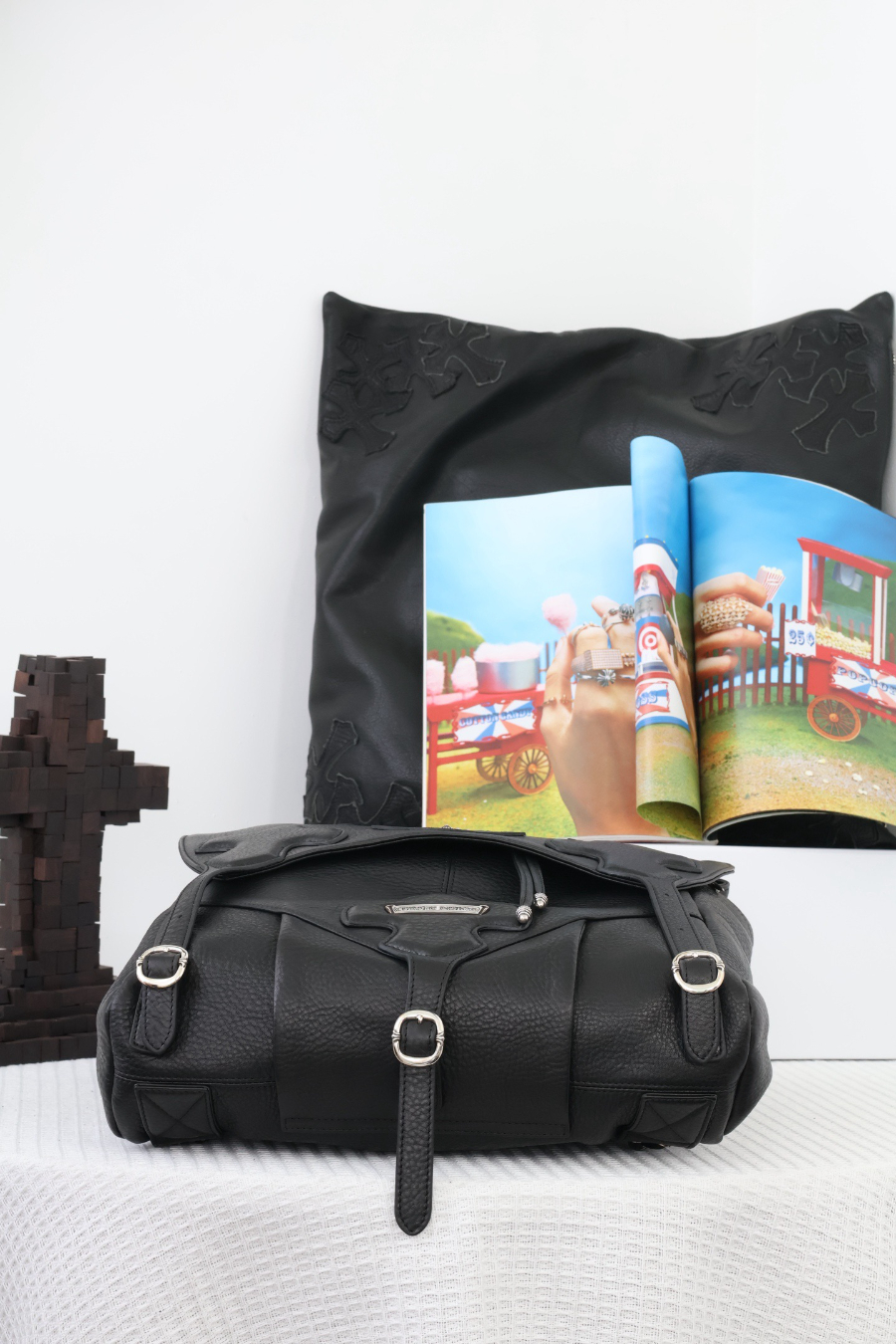 Chrome Hearts Classical Cross Backpack 크롬하츠 클래식 크로스 백팩 12