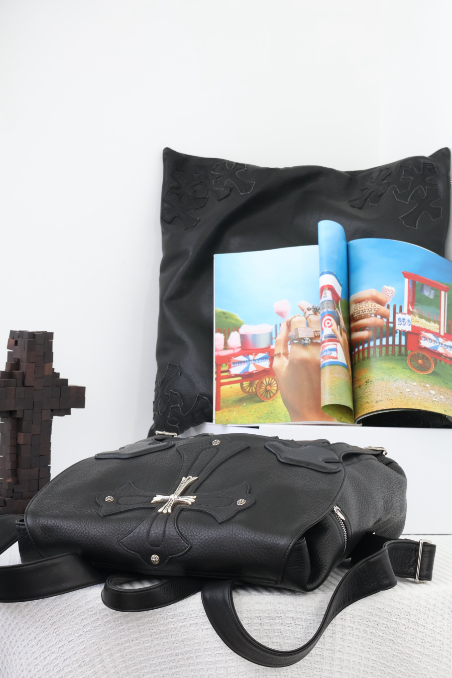 Chrome Hearts Classical Cross Backpack 크롬하츠 클래식 크로스 백팩 13