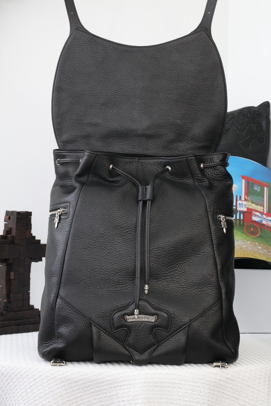 Chrome Hearts Classical Cross Backpack 크롬하츠 클래식 크로스 백팩 14