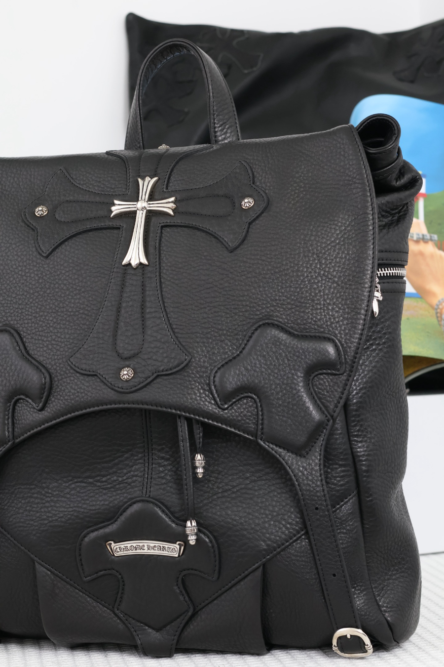 Chrome Hearts Classical Cross Backpack 크롬하츠 클래식 크로스 백팩 18