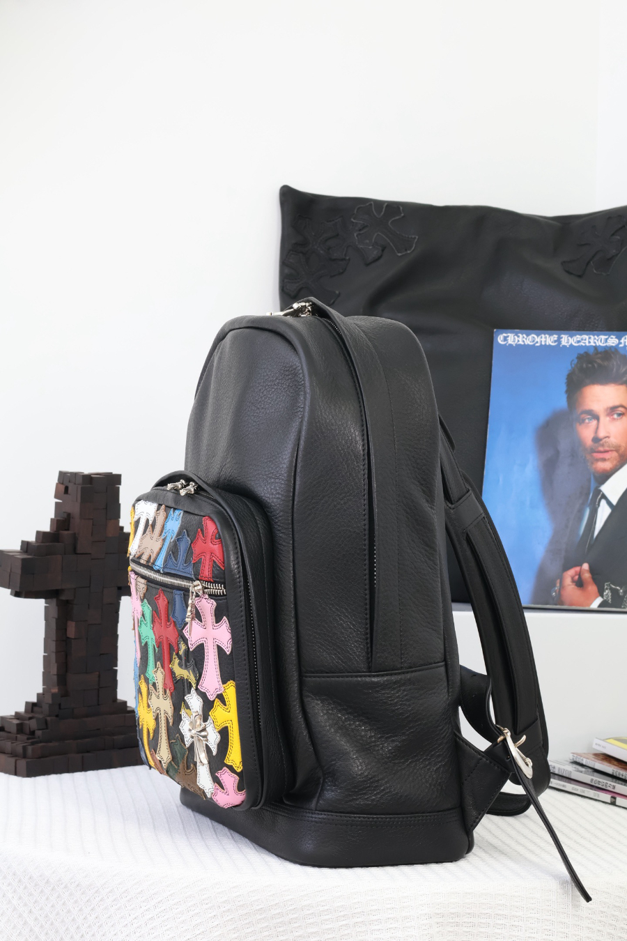 Chrome Hearts 7th Grade Backpack 크롬하츠 세븐스 그레이드 컬러 크로스 백팩 13