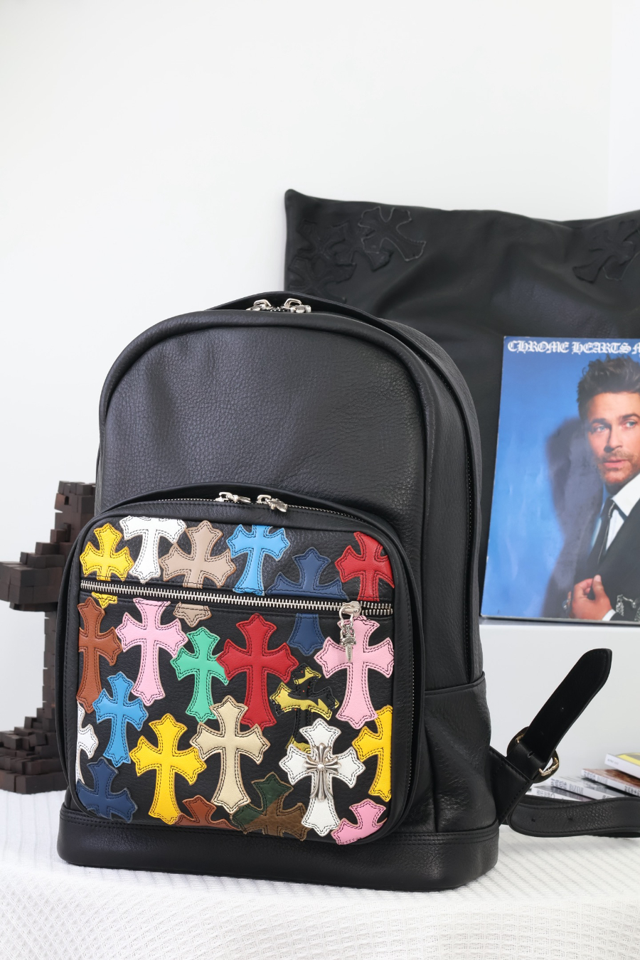 Chrome Hearts 7th Grade Backpack 크롬하츠 세븐스 그레이드 컬러 크로스 백팩 17