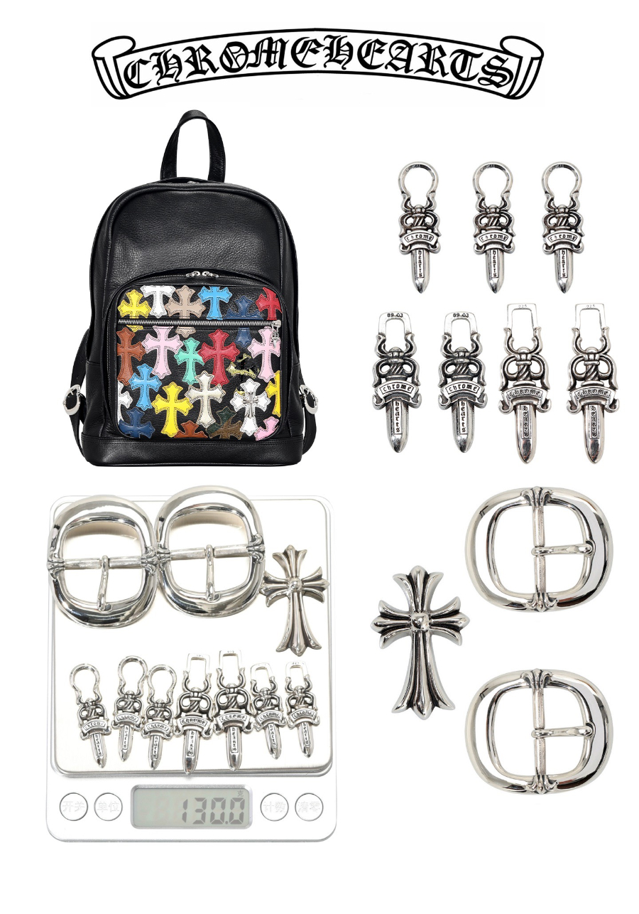 Chrome Hearts 7th Grade Backpack 크롬하츠 세븐스 그레이드 컬러 크로스 백팩 28