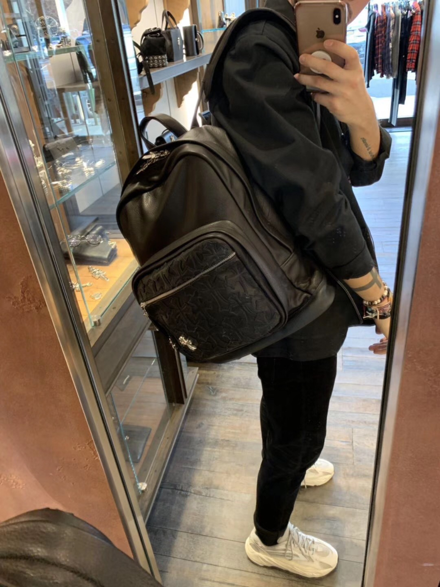 Chrome Hearts 7th Grade Backpack 크롬하츠 세븐스 그레이드 블랙 크로스 백팩 1
